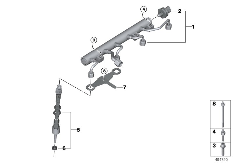 Genuine BMW 13647852362 F92 G11 Rp Injector (Inc. Alpina B7, X7 50iX & X5 50iX) | ML Performance UK Car Parts