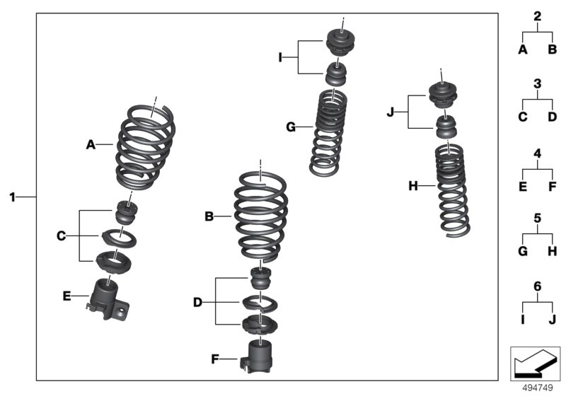 Genuine BMW 33502463688 F82 F80 Set Of Springs, Rear M PERFORMANCE (Inc. M3 & M4) | ML Performance UK Car Parts