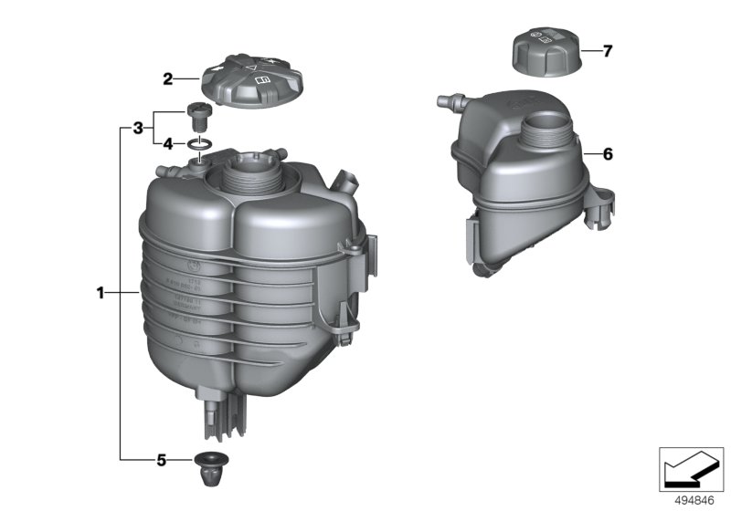 Genuine BMW 17138610653 G21 G29 G20 Expansion Tank (Inc. 320dX, 330iX & Z4 20i) | ML Performance UK Car Parts