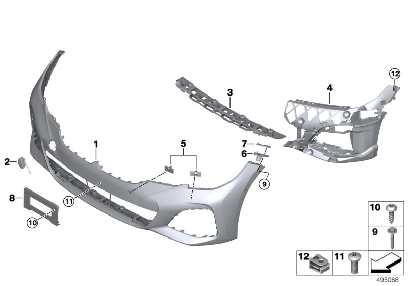 Genuine BMW 51118069347 G20 G21 Support Left NSW (Inc. 320iX, 320dX & 320i 1.6) | ML Performance UK Car Parts