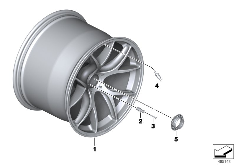 Genuine BMW 36008428078 Wheel Nut TYPE METALORE (Inc. M6 GT3) | ML Performance UK Car Parts