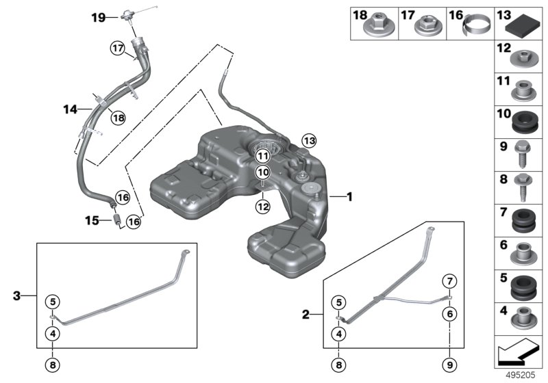 Genuine BMW 16119426339 G06 G05 G07 Plastic Fuel Tank (Inc. X6) | ML Performance UK Car Parts