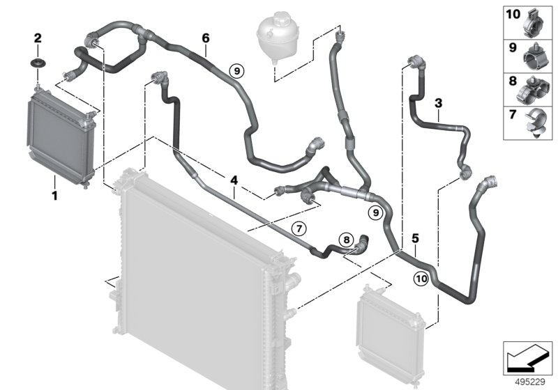 Genuine BMW 17128053462 Hose, Radiator (Inc. X3 M & X4 M) | ML Performance UK Car Parts