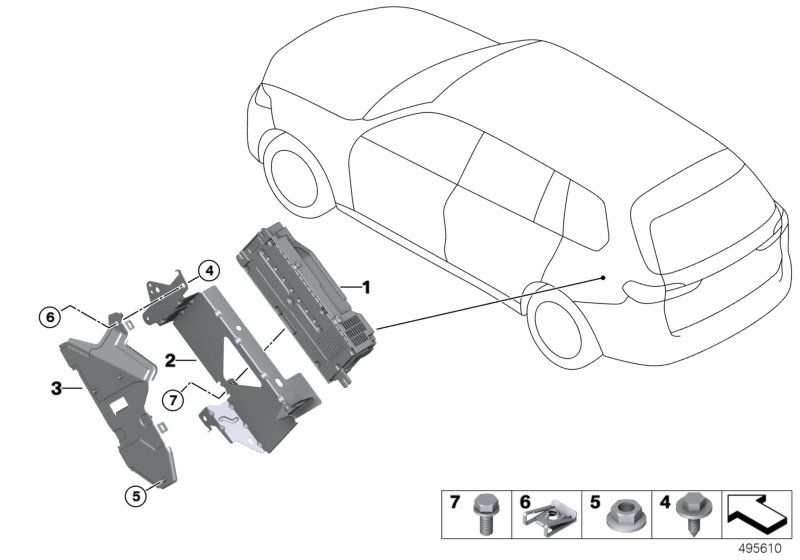 Genuine BMW 65152502606 G06 Holder Amplifier (Inc. X6) | ML Performance UK Car Parts