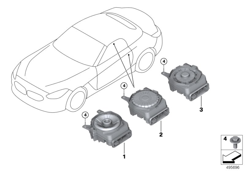 Genuine BMW 65132622624 G29 Central Bass, Right HIFI SYSTEM (Inc. Z4 M40i, Z4 30i & Z4 20i) | ML Performance UK Car Parts