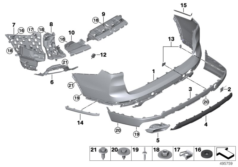 Genuine BMW 51127420667 G07 Mount, Bumper Rear Left (Inc. X7 50iX, X7 40iX & X7 30dX) | ML Performance UK Car Parts