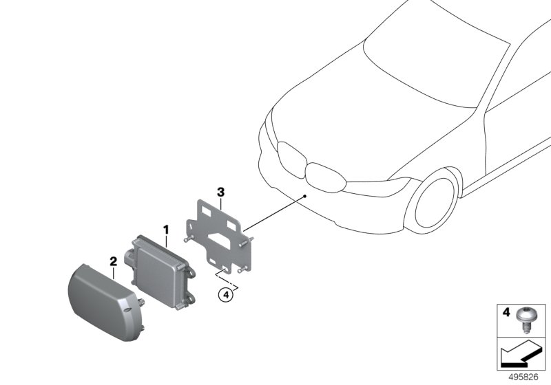 Genuine BMW 66316897034 G07 G14 G12 Front Radar Sensor, Long Range FRR-02 (Inc. M760iX, 740LdX & 318d) | ML Performance UK Car Parts