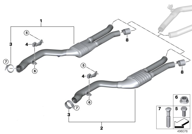 Genuine BMW 18307934417 G29 Front Muffler (Inc. Z4 M40i) | ML Performance UK Car Parts