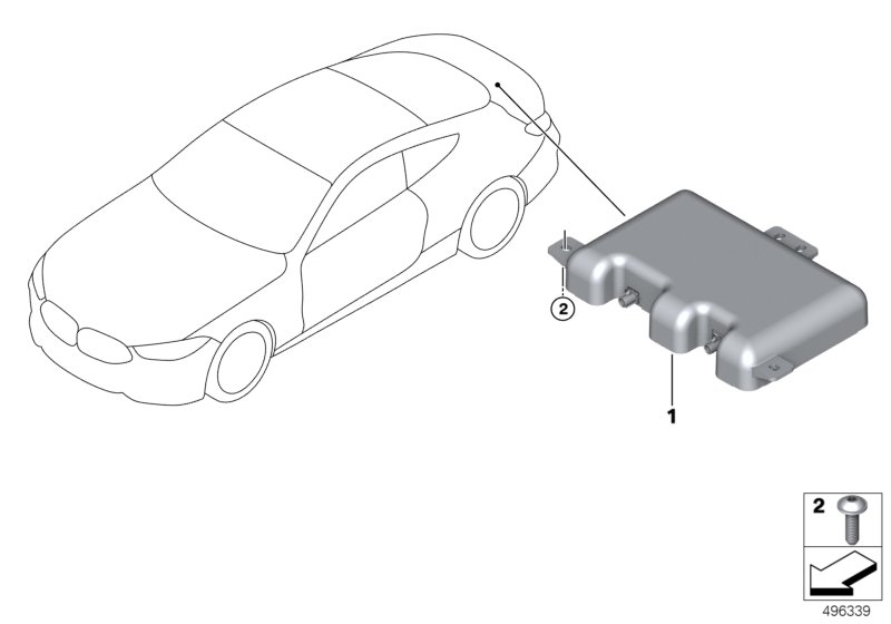 Genuine BMW 65206835177 F91 G14 Antenna With Amplifier GNSS (Inc. 840i, M850iX & 840iX) | ML Performance UK Car Parts