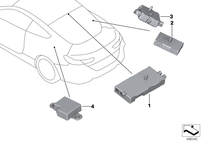 Genuine BMW 65206835172 F91 G14 Antenna Amplifier DAB (Inc. 840i, M8 & M850iX) | ML Performance UK Car Parts