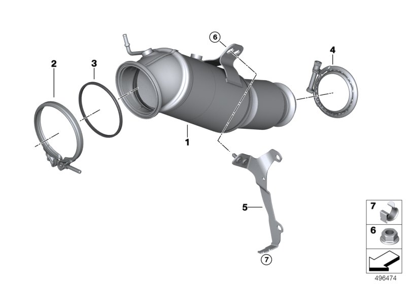 Genuine BMW 18329897313 G31 G30 G12 Exch Catalytic Converter Close To Engine RDE (Inc. 740i, Z4 M40i & 745Le) | ML Performance UK Car Parts