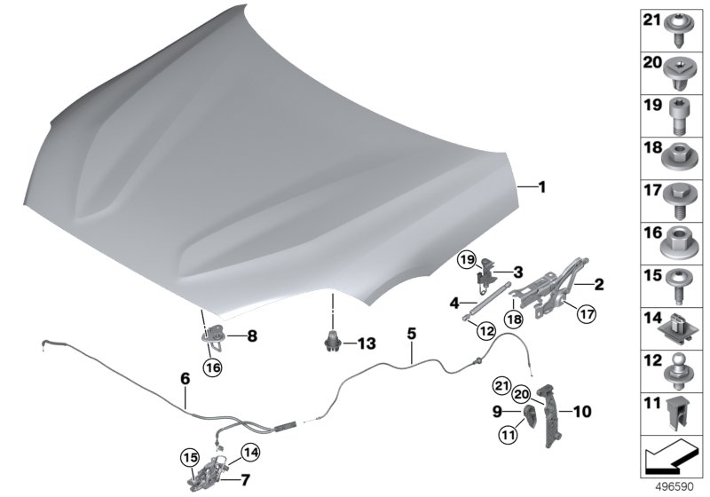 Genuine BMW 51237435545 G29 Actor, Left (Inc. Z4 M40i, Z4 30i & Z4 20i) | ML Performance UK Car Parts