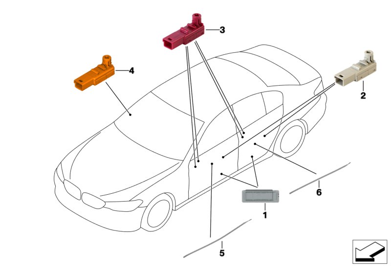 Genuine BMW 63319330006 G32 Fiber Optic Cable, Door Pocket, Front Rt (Inc. 630iX, 630dX & 630d) | ML Performance UK Car Parts