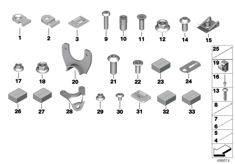 Genuine BMW 61118424873 Diagnosis Plug Bracket 90° (Inc. M6 GT3) | ML Performance UK Car Parts