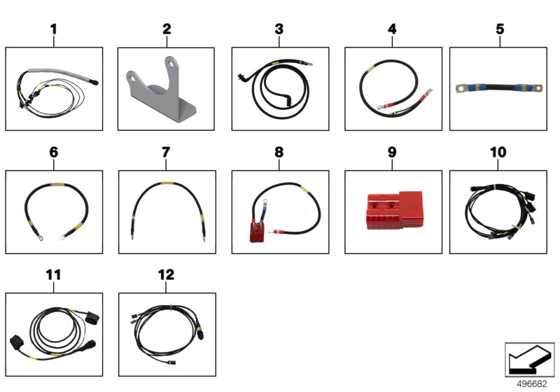 Genuine BMW 61118417617 Wiring Harness, Right FRONT (Inc. M6 GT3) | ML Performance UK Car Parts