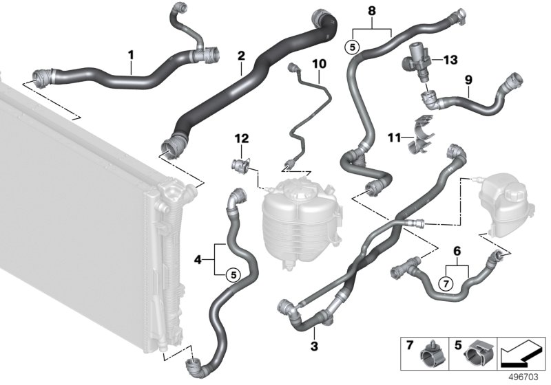 Genuine BMW 17128653610 G29 Hose, Radiator (Inc. Z4 20i & Z4 30i) | ML Performance UK Car Parts