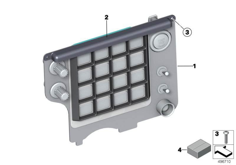 Genuine BMW 61318417651 Lighting SWITCHPANEL 24H (Inc. M6 GT3) | ML Performance UK Car Parts