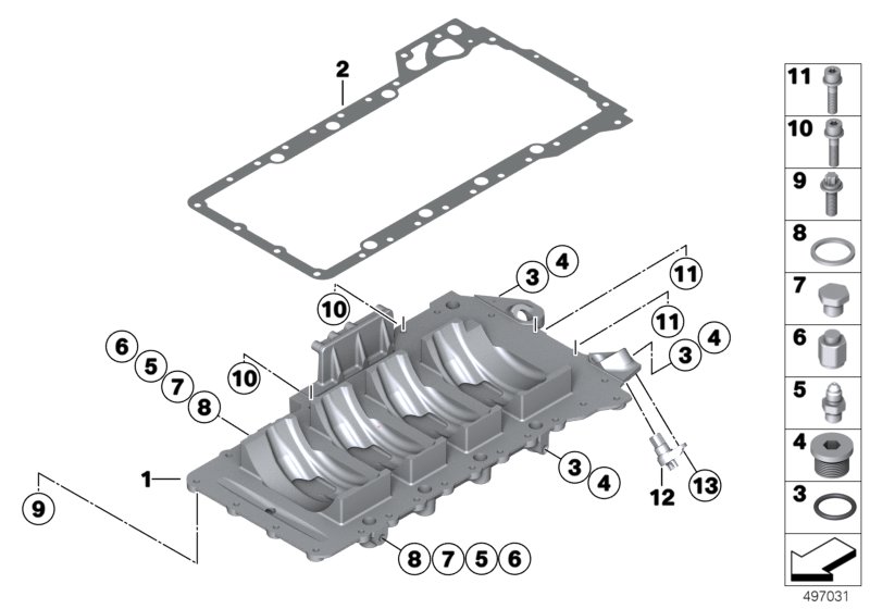 Genuine BMW 11008303526 Screw Plug M10X1 (Inc. M6 GT3) | ML Performance UK Car Parts