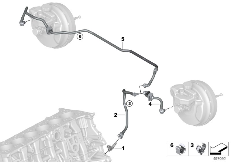 Genuine BMW 11668092849 Vacuum Pipe (Inc. X3 M & X4 M) | ML Performance UK Car Parts