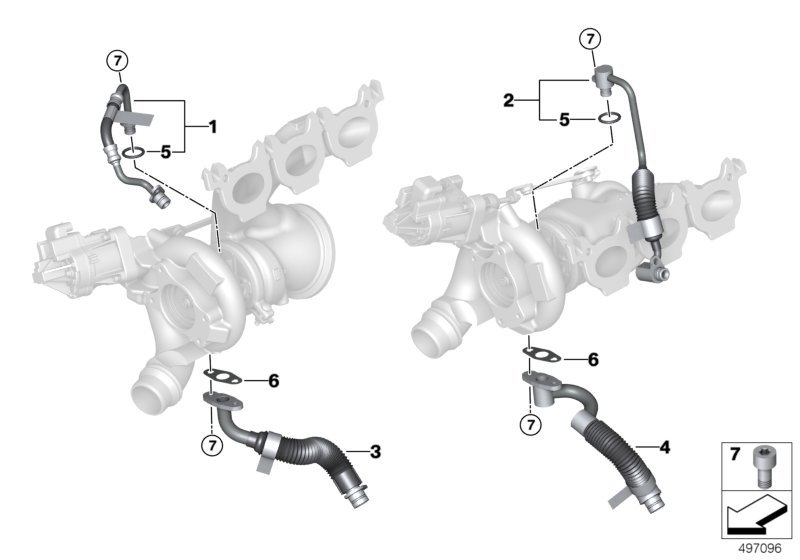 Genuine BMW 11428054868 Oil Supply Line For Turbocharger ZYL. 1-3 (Inc. X3 M & X4 M) | ML Performance UK Car Parts