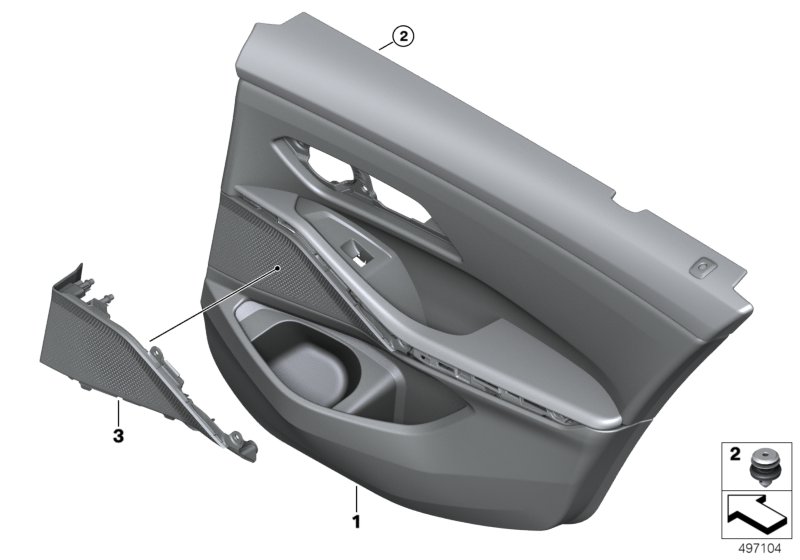 Genuine BMW 51429460699 G20 G21 Door Trim Panel, Rear, Left ANTHRAZIT (Inc. 330i, 330e & 318d) | ML Performance UK Car Parts