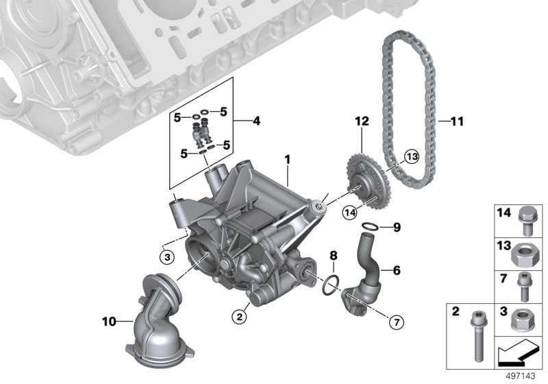 Genuine BMW 11418648786 G11 G06 G12 Oil Pipe Inlet (Inc. AlpinaB7, M550iX & 750iX) | ML Performance UK Car Parts