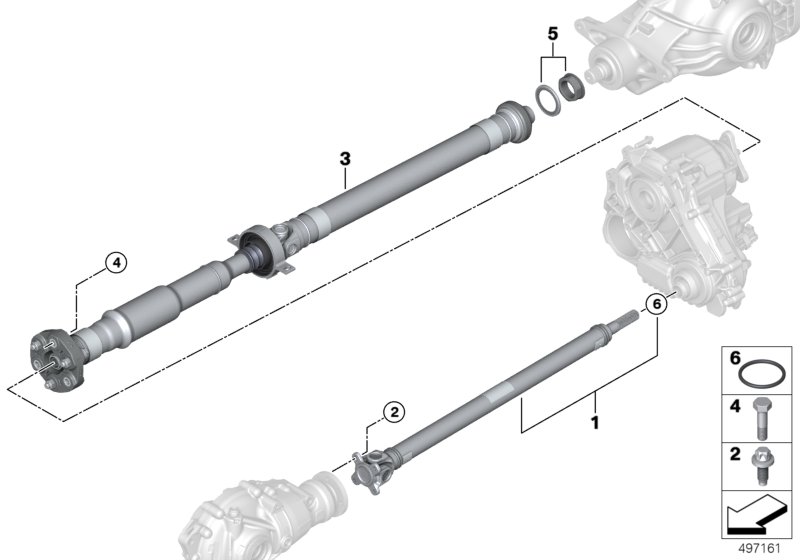 Genuine BMW 26108678819 G14 G15 Drive Shaft (Inc. 840iX) | ML Performance UK Car Parts