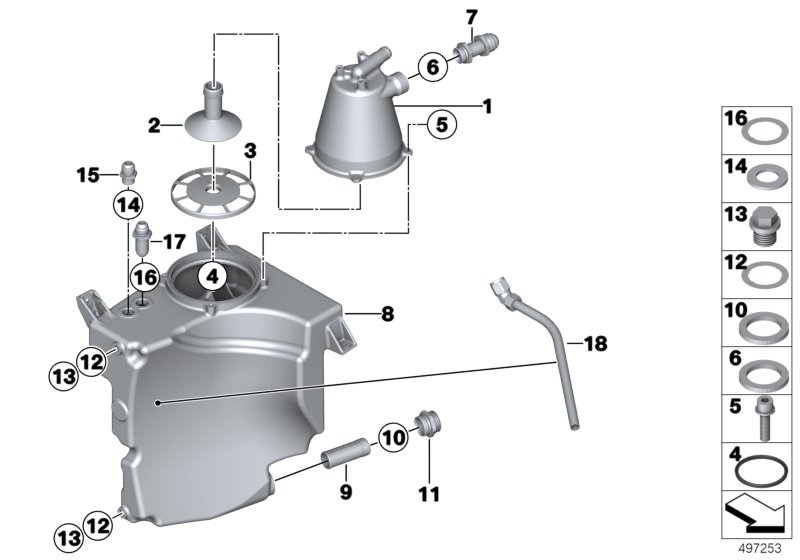 Genuine BMW 11437770682 Strainer ÖLTANK (Inc. M6 GT3) | ML Performance UK Car Parts