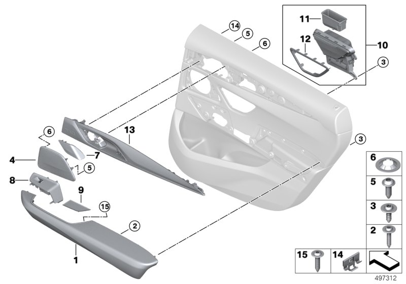 Genuine BMW 51427466752 G32 Armrest, Rear Right SCHWARZ (Inc. 640dX, 630i & 620dX) | ML Performance UK Car Parts