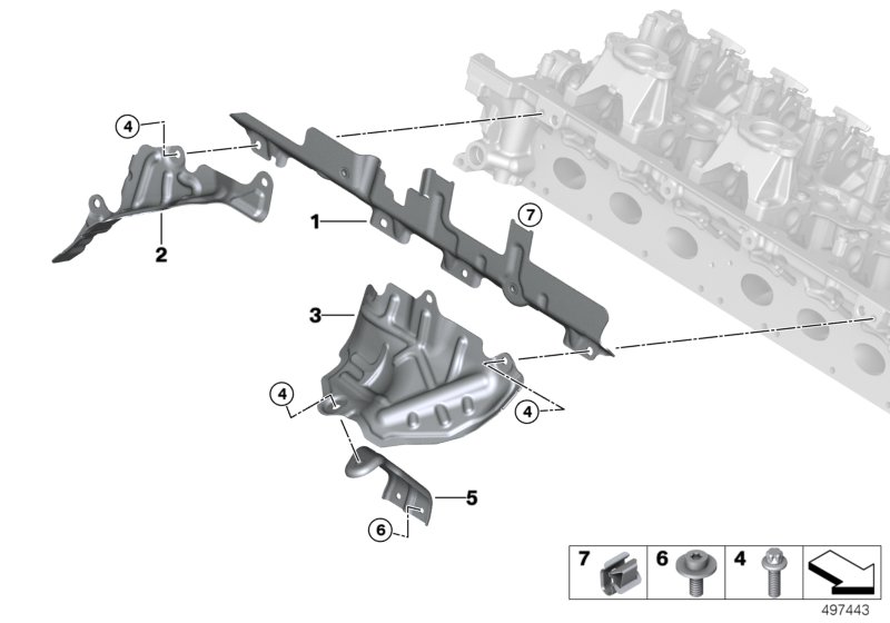 Genuine BMW 11658054862 Heat Shield, Cylinders 1-3 (Inc. X3 M & X4 M) | ML Performance UK Car Parts