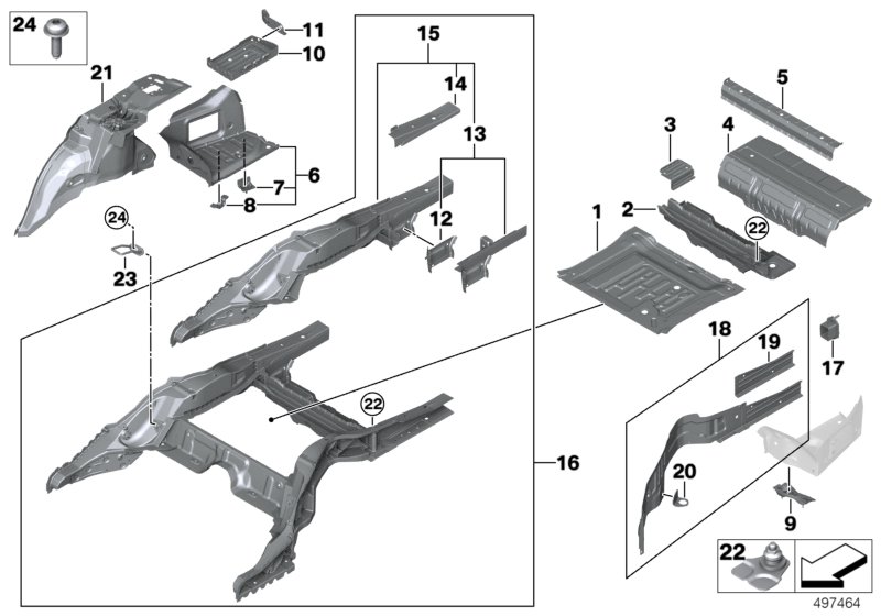 Genuine BMW 41007341583 G12 G11 Holder Isofix, Exterior (Inc. 745Le, 740Li & 725Ld) | ML Performance UK Car Parts