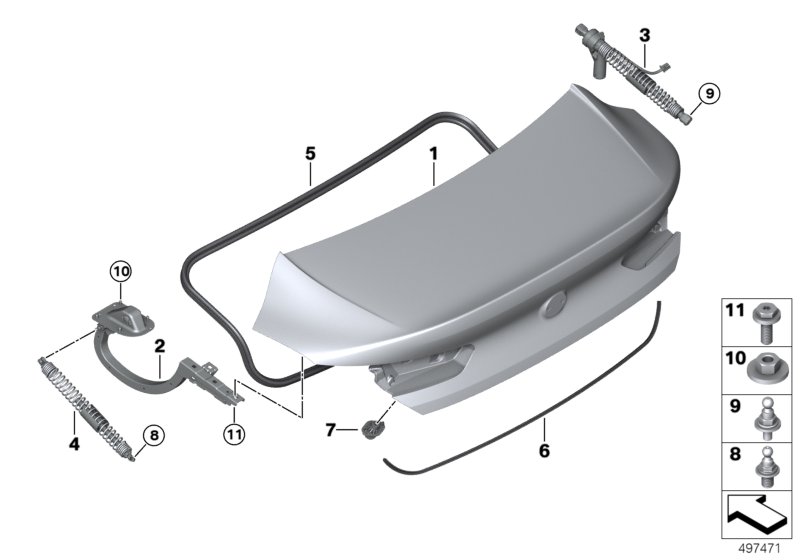 Genuine BMW 51247453768 F93 G16 Spindle Drive, Tailgate (Inc. 840dX, 840i & M850iX) | ML Performance UK Car Parts