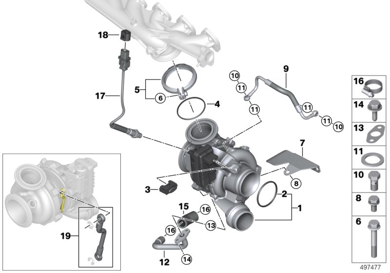 Genuine BMW 11658517632 F15 Exch. Turbo Charger (Inc. 535d, X5 35dX & 535dX) | ML Performance UK Car Parts