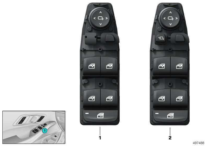 Genuine BMW 61316832729 G30 G06 G32 Operating Unit, Switch Module, Door (Inc. X5 50iX, 630d & X3 30i) | ML Performance UK Car Parts