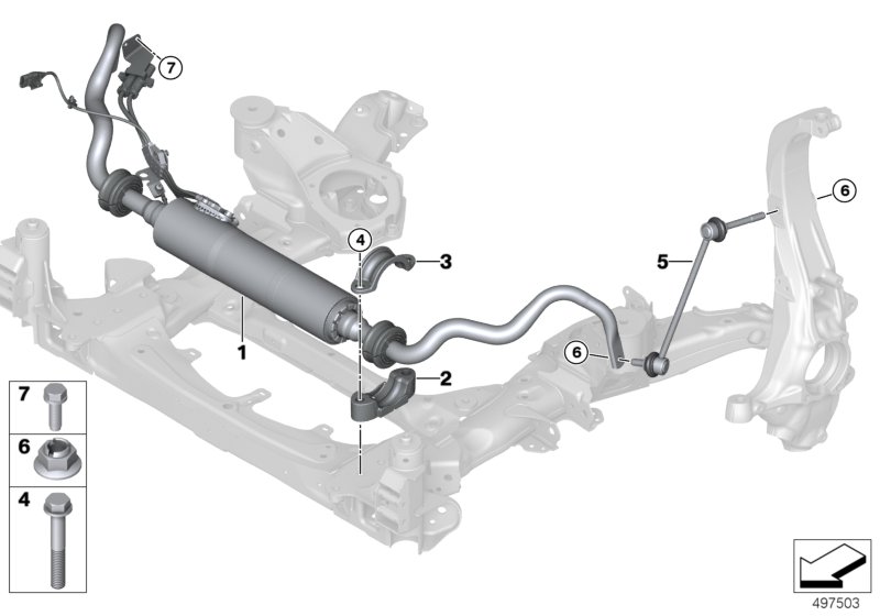 Genuine BMW 37106890946 G05 Active Stabilizer Front (Inc. X5) | ML Performance UK Car Parts