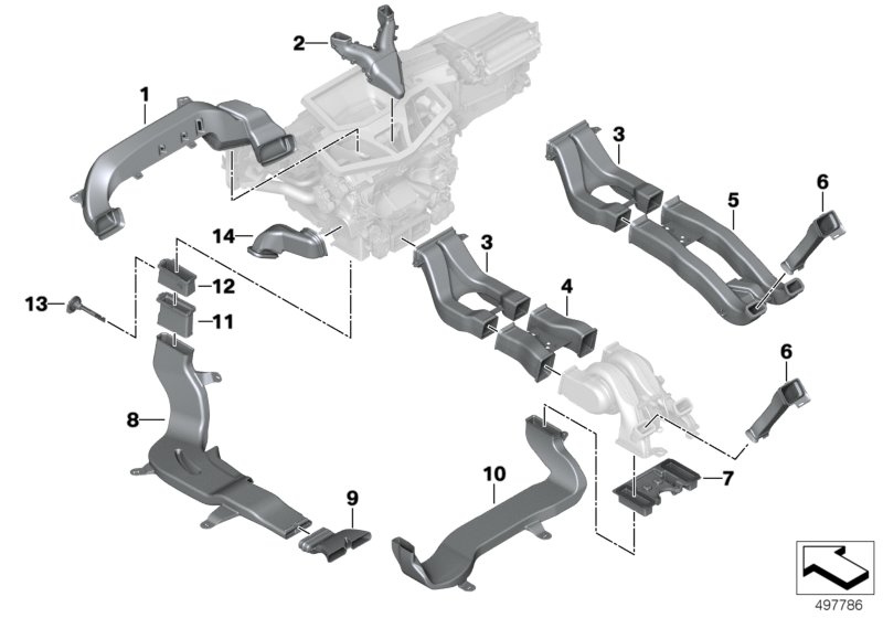 Genuine BMW 64227481848 G06 Air Duct, Rear Compartment, Rear Right (Inc. X6) | ML Performance UK Car Parts