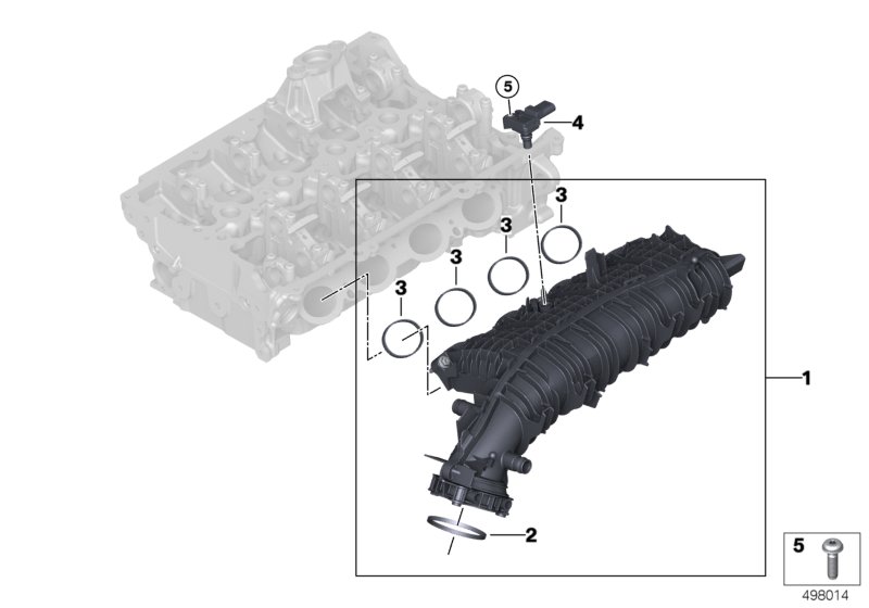 Genuine BMW 11618487500 G30 G20 G31 Seal For Intake System (Inc. 520i, X4 20iX & 320iX) | ML Performance UK Car Parts