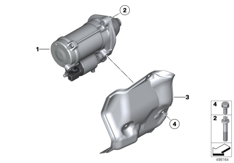 Genuine BMW 12417566337 RR4 Starter 1,6 KW (Inc. Ghost EWB, 760LiS & Wraith) | ML Performance UK Car Parts