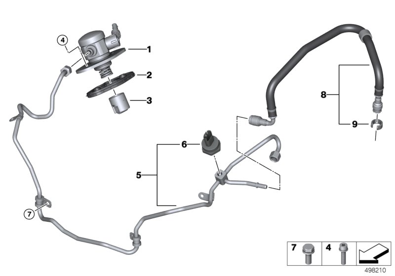 Genuine BMW 13538096111 F93 F92 F91 Fuel Feed Line (Inc. M5 & M8) | ML Performance UK Car Parts