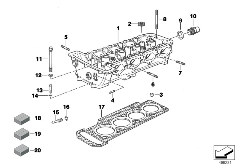 Genuine BMW 11121415767 Classic Cylinder Head Gasket S14/7 (Inc. E36 318iS) | ML Performance UK Car Parts