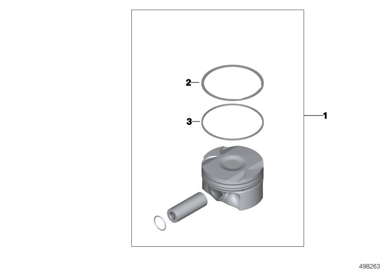 Genuine BMW 11251415566 Piston Ring 90,6mm (Inc. E36 318iS Class 2) | ML Performance UK Car Parts