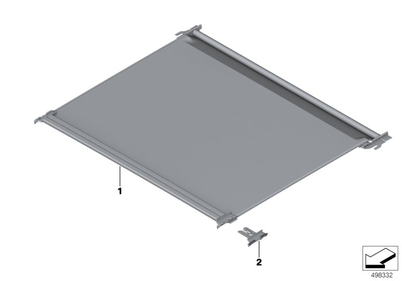 Genuine BMW 54108737873 G20 Slider, Roller Blind (Inc. 318d, 320i 1.6 & 330d) | ML Performance UK Car Parts