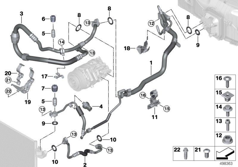 Genuine BMW 64129484622 G15 G11 G30 Holder (Inc. M850iX, ALPINA B7 & 750LiX) | ML Performance UK Car Parts