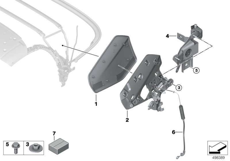 Genuine BMW 54347434525 G29 Linkage Flap, Left (Inc. Z4 20i, Z4 30i & Z4 M40i) | ML Performance UK Car Parts