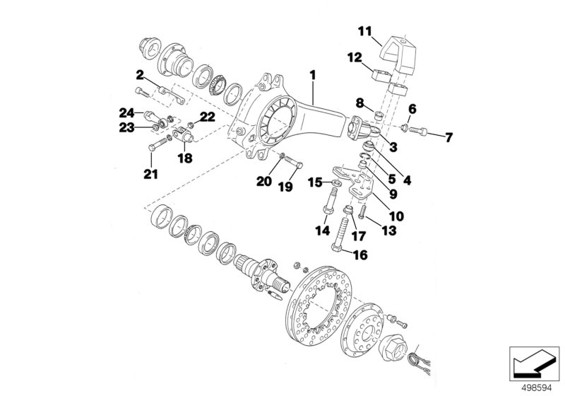 Genuine BMW 33332224165 E36 Fit Bolt M12X45 (Inc. 318iS & 320i) | ML Performance UK Car Parts