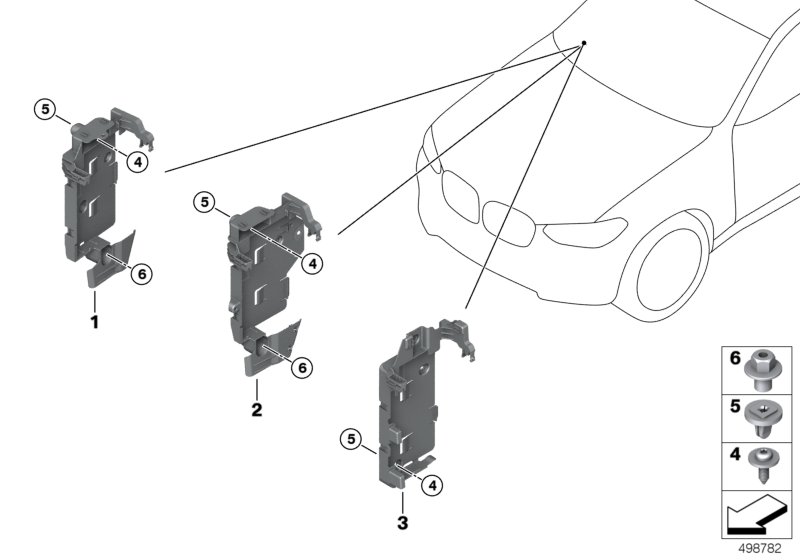 Genuine BMW 61139397072 G02 G01 Bracket Bdc (Inc. X3) | ML Performance UK Car Parts