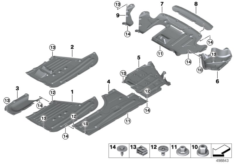 Genuine BMW 51757435570 G20 G21 Undershield For Tank, Right (Inc. 330dX, 320iX & 330iX) | ML Performance UK Car Parts