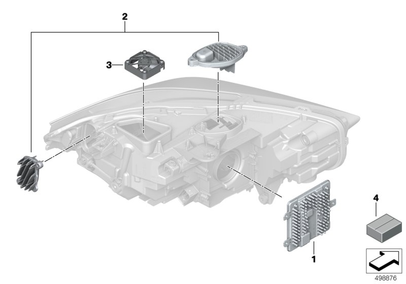 Genuine BMW 63119448103 F40 F44 Led Display For Fan (Inc. 220d, M135iX & M235iX) | ML Performance UK Car Parts