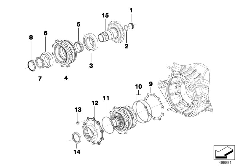 Genuine BMW 23008419428 Bearing Race BEVEL GEAR INPU (Inc. M6 GT3) | ML Performance UK Car Parts