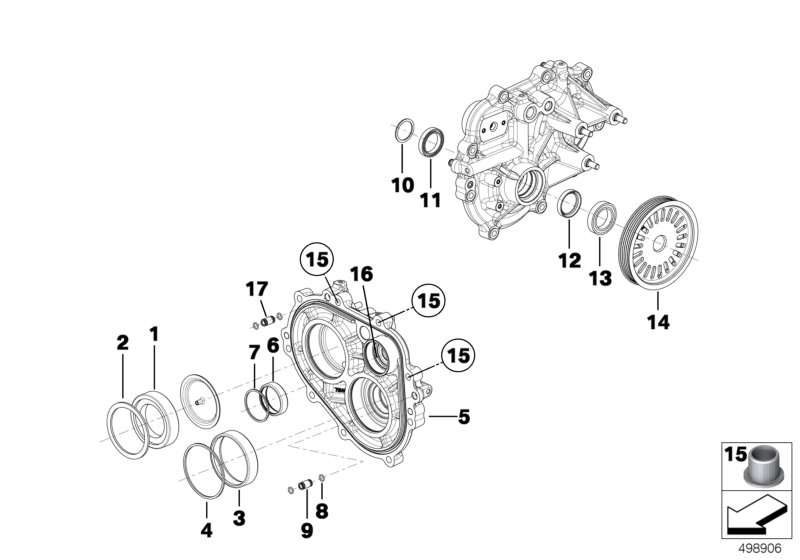 Genuine BMW 23008419619 Lock Ring RH SIDE COVER (Inc. M6 GT3) | ML Performance UK Car Parts